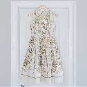 Vintage J.Crew Victorian Print Dress